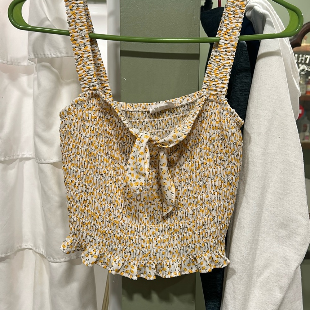 Flower crop top